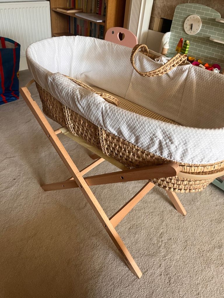 Moses basket with stand £30