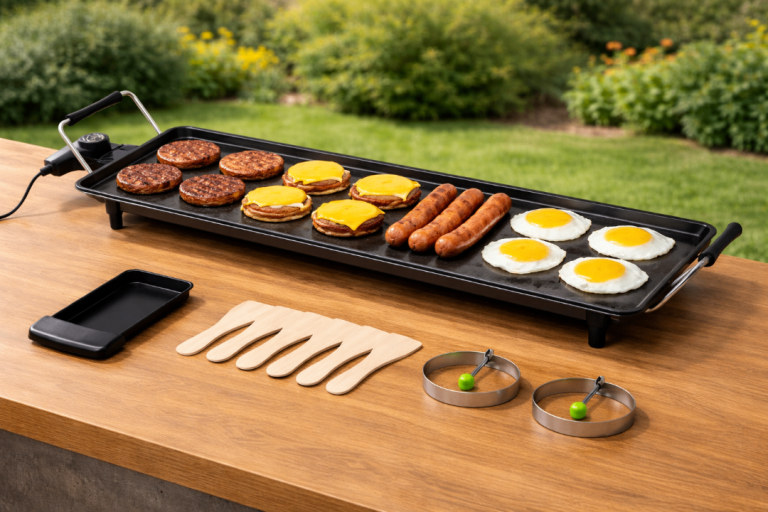 XXL Electric Barbecue Teppanyaki Table Griddle 90x23cm