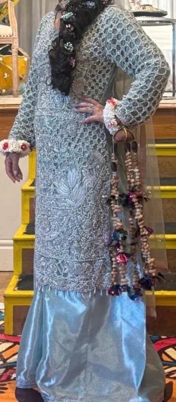 Beautiful Light Blue Traditional Asian Dress – As Good As New