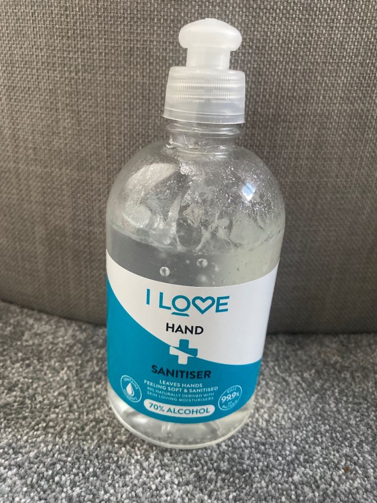 Pack of 10 New Hand Sanitiser 70% Alcohol 500ml