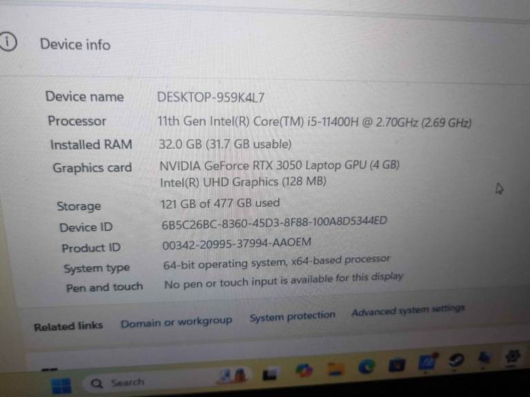 Great Condition Asus Tuf F15 Gaming laptop 32gb RAM, 3050 + Brand new upgraded battery 