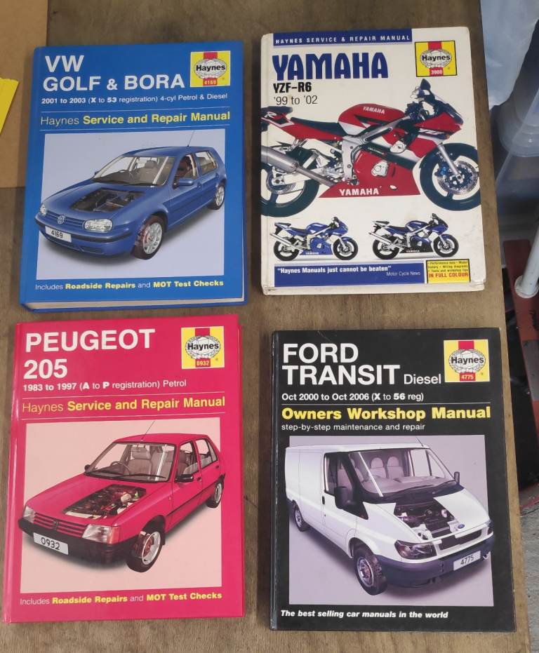 Haynes Workshop Manuals Golf, Transit, 205 & R6