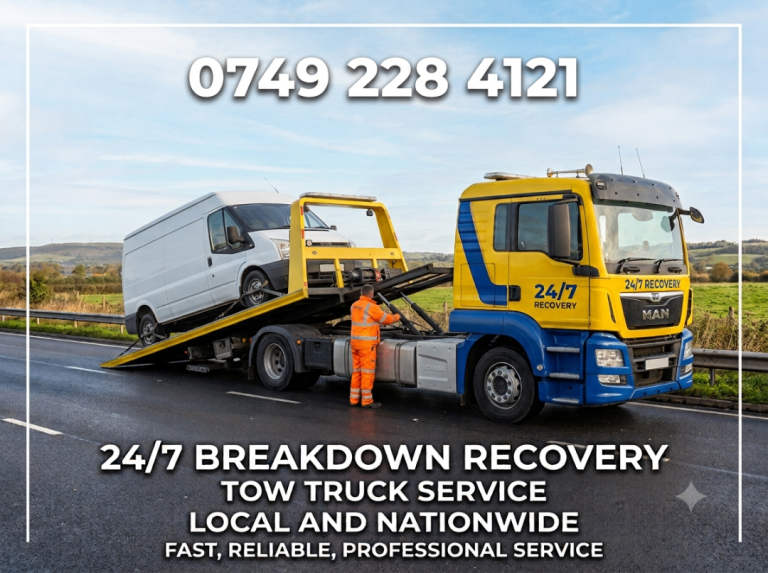 24-7 CHEAP CAR RECOVERY VAN 7.5T BREAKDOWN SERVICE VEHICLE TOW TRUCK TRANSPORT 📍 Peterborough 