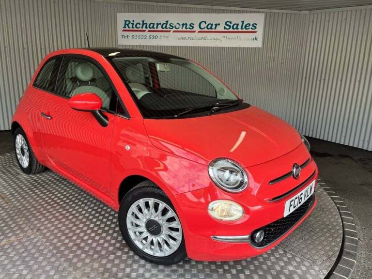2016 Fiat 500 1.2 Lounge 3dr HATCHBACK PETROL Manual