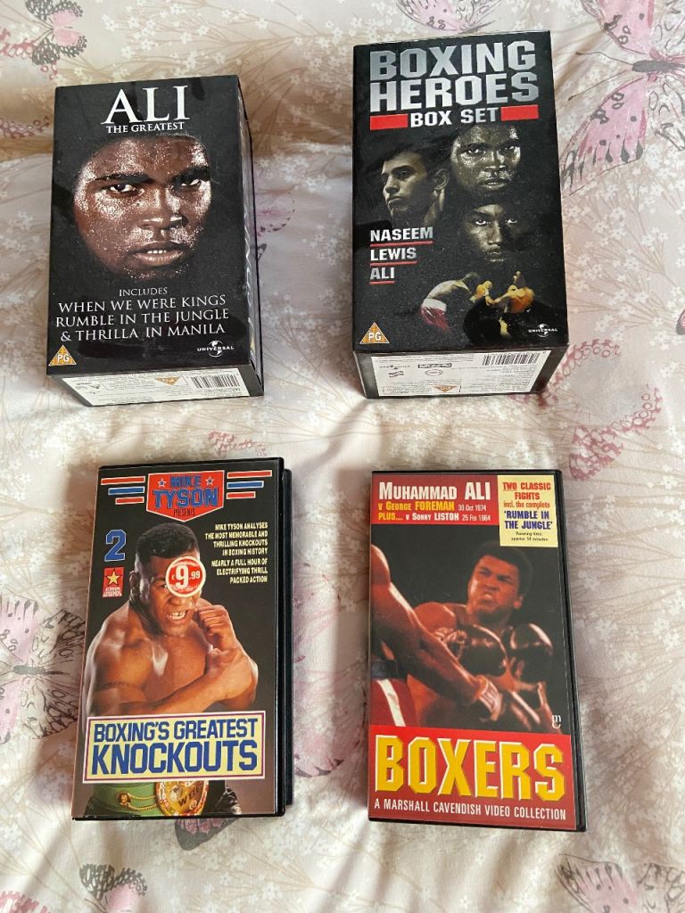 Boxing VHS video cassettes Muhammad Ali 