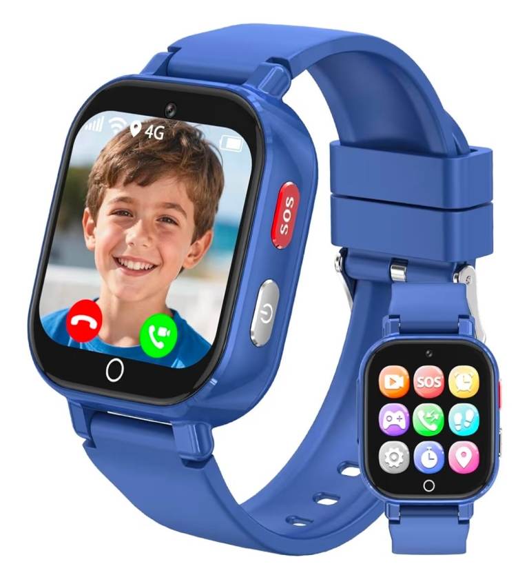 Kids Smart Watch 4G SIM SOS Tracker Call Voice Chat Camera Phone Boys Girls Gift
