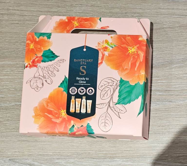 Sanctuary Spa Ready to Glow with body wash, scrub, lotion and hand cream