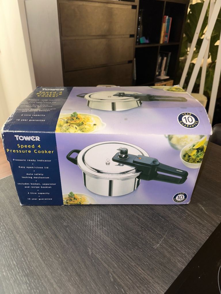 Tower Speed 4 Pressure Cooker - Stainless Steel
