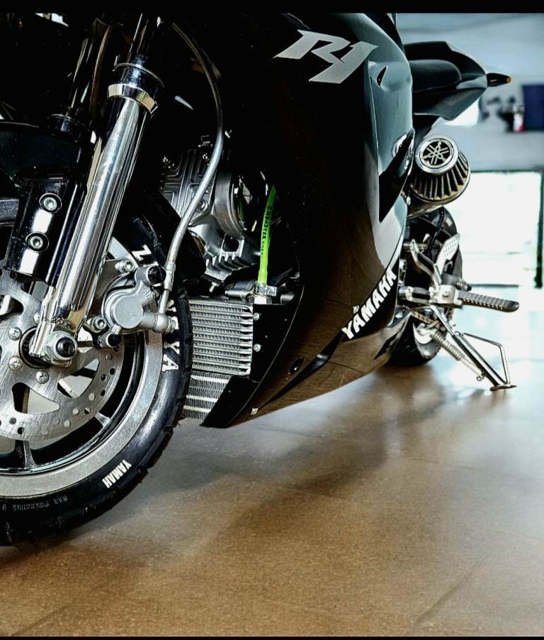  midi moto Yamaha YZF R1 replica black 4 stoke Super Pocket Motorbike 