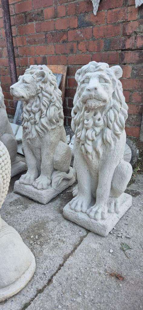 Concrete Stone Lion Garden Ornaments statue 