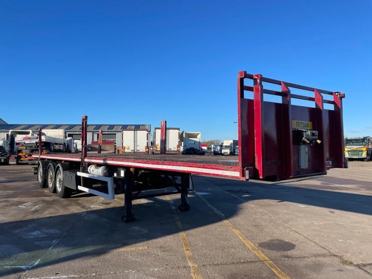 SDC 42FT FLATBED/ROLLING CRANE CHASSIS TRAILER - 2014 - C360779