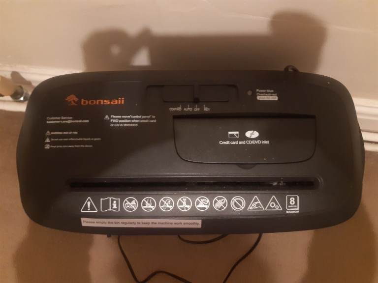 8 sheet Bonsaii shredder