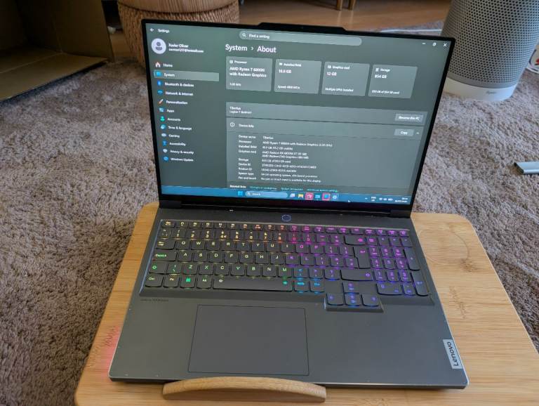 Lenovo Legion 7 Gaming Laptop — Ryzen 7, RX