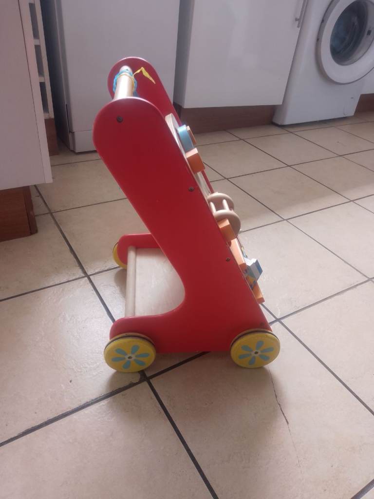 Wooden baby walker