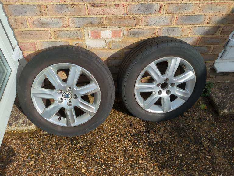 Full Set of Alloys with Tyres for Polo 1.4