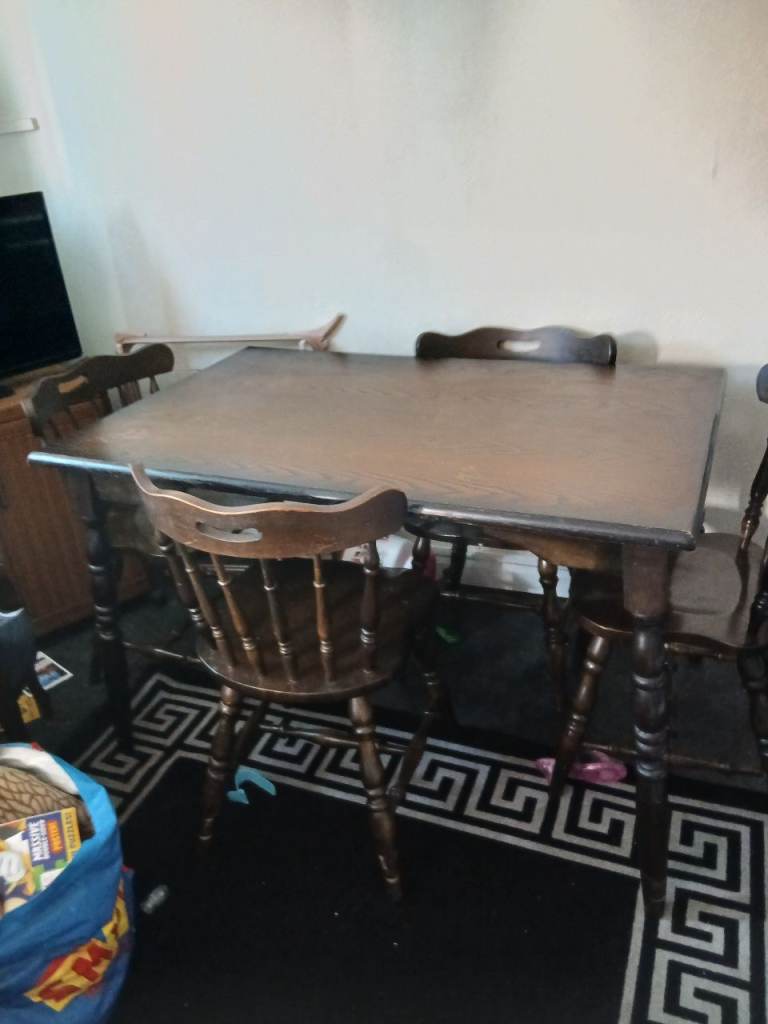 Farmhouse table and chairs 