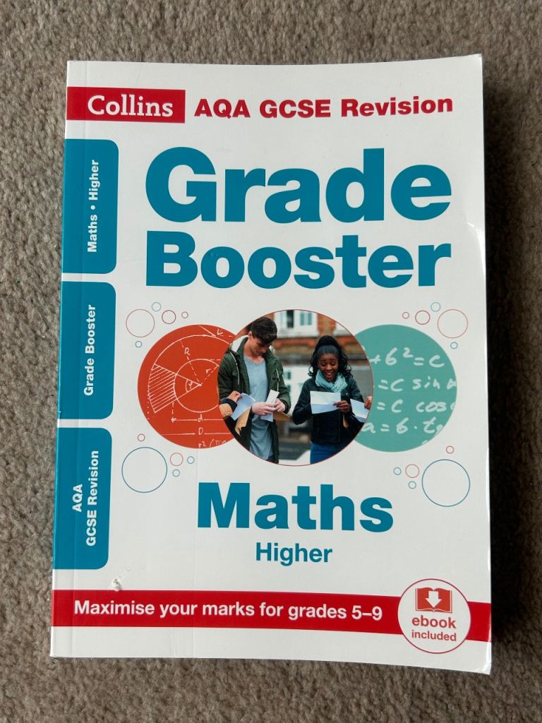 Collins AQA GCSE Revision Grade Booster Maths Higher – As Good As New