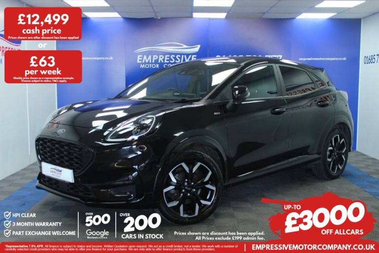 2020 20 FORD PUMA 1.0T ECOBOOST MHEV ST-LINE X FIRST EDITION SUV 5DR PETROL MANU