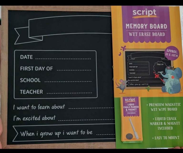 First day of school chalkboard 