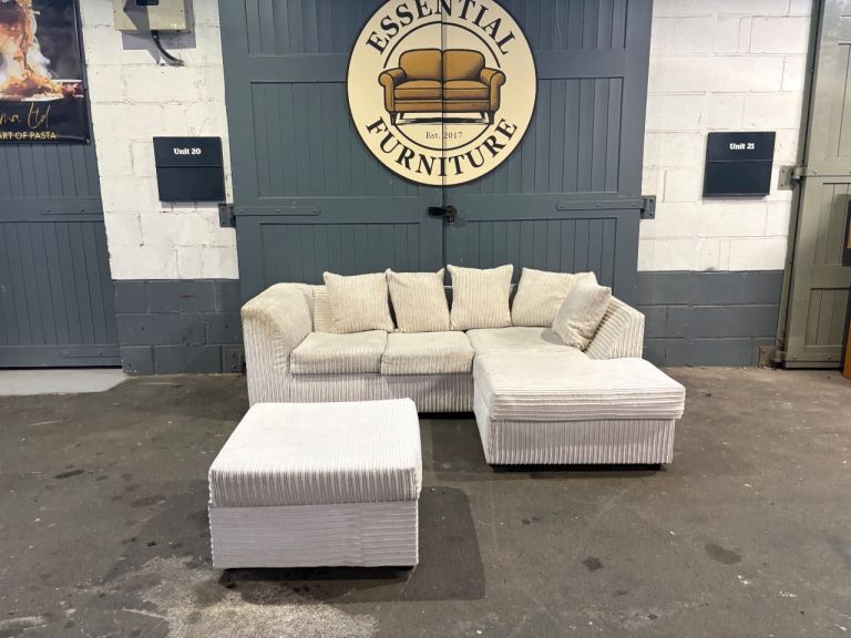 Modern L shape sofa with stool, FREE DELIVERY 