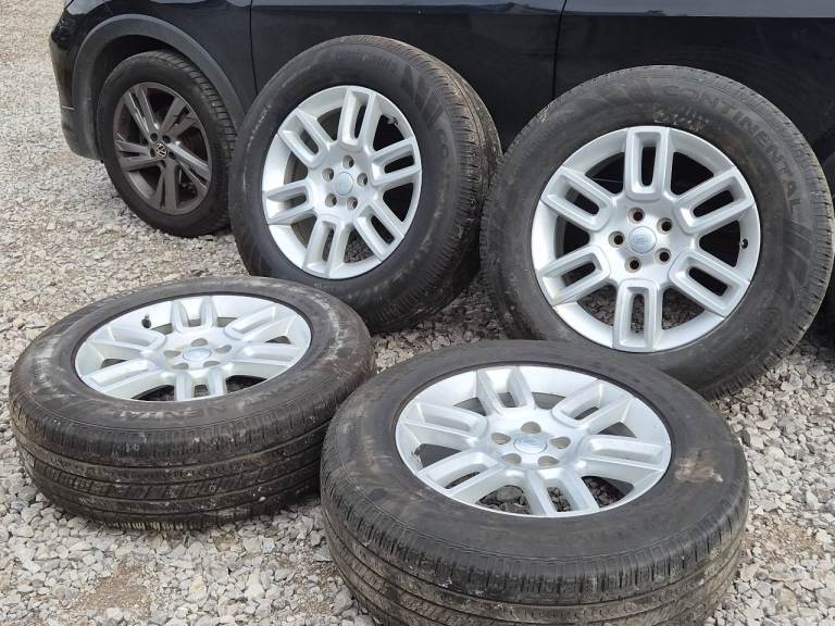 🌟Genuine Land rover 19 inch 5x120 alloy wheels with MATCHING CONTINENTAL TYRES 