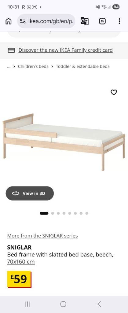Ikea kids bed