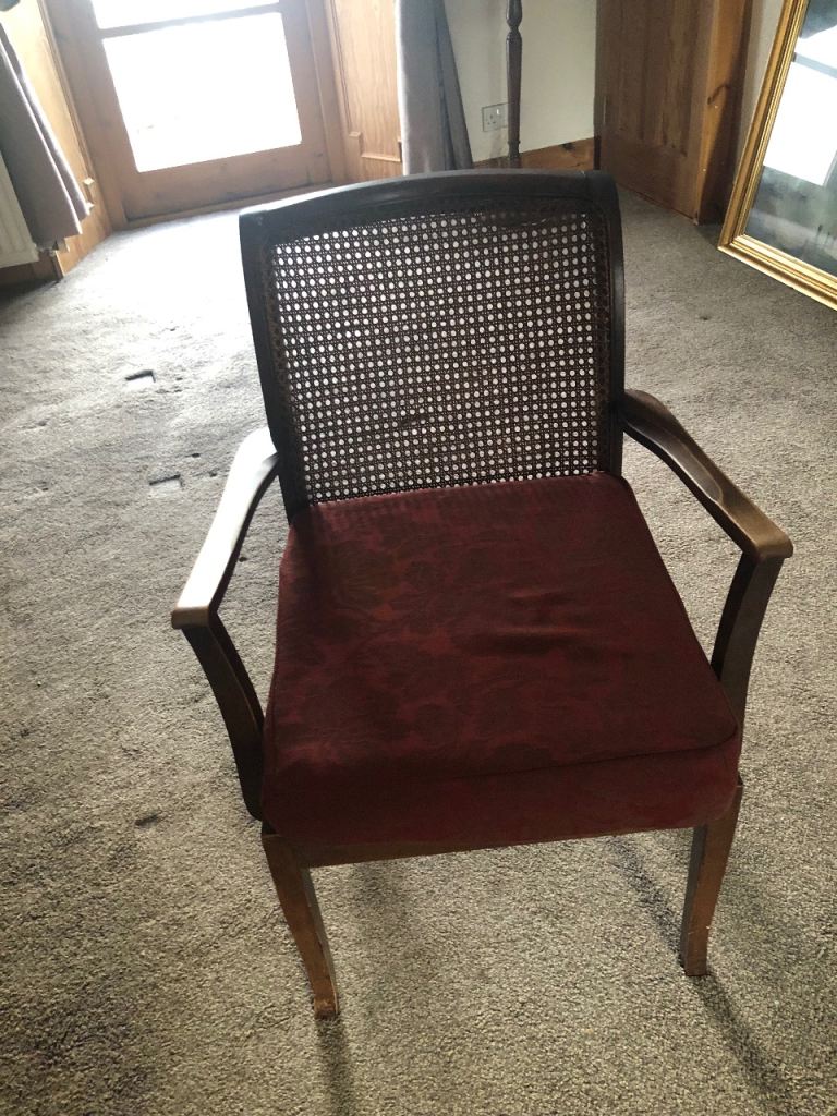 image for Vintage cane backed chair 