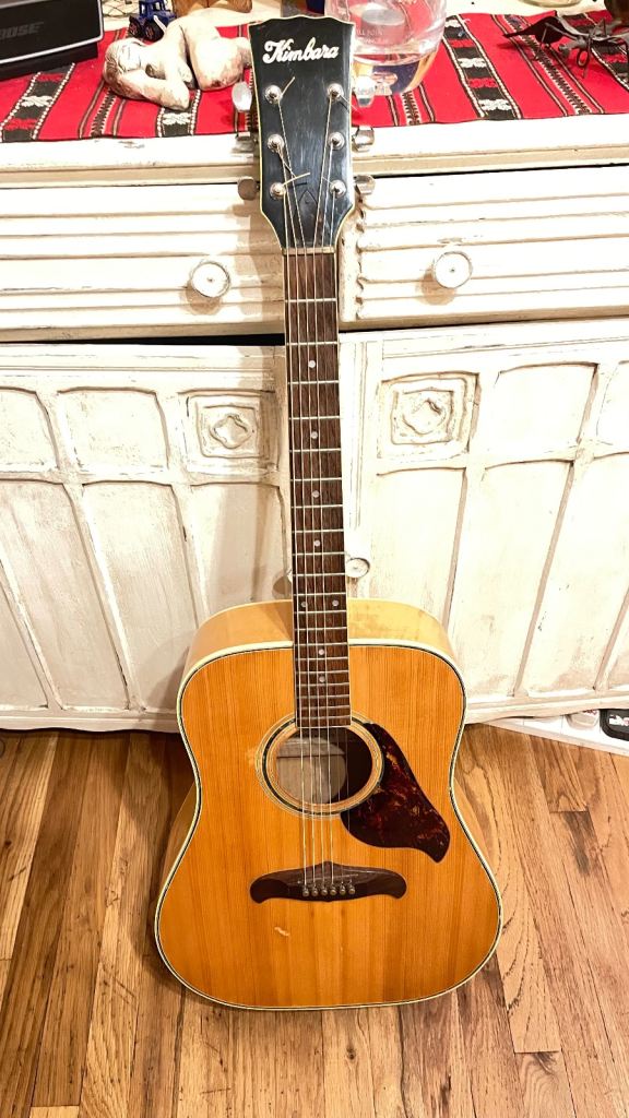 Kimbara acoustic guitar made in Japan