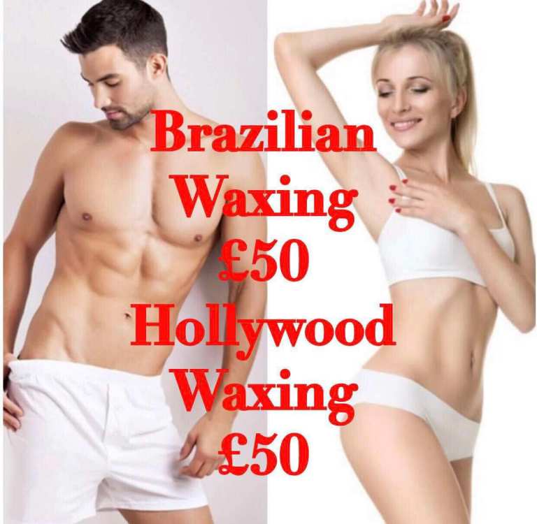 Brazilian/Hollywood Waxing and 1hour Massage £100