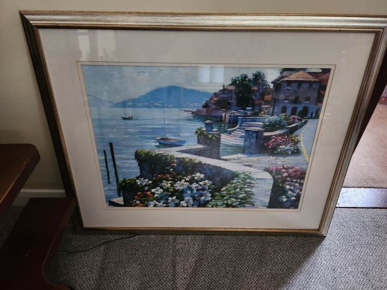 Large picture lake como . Very good condition 