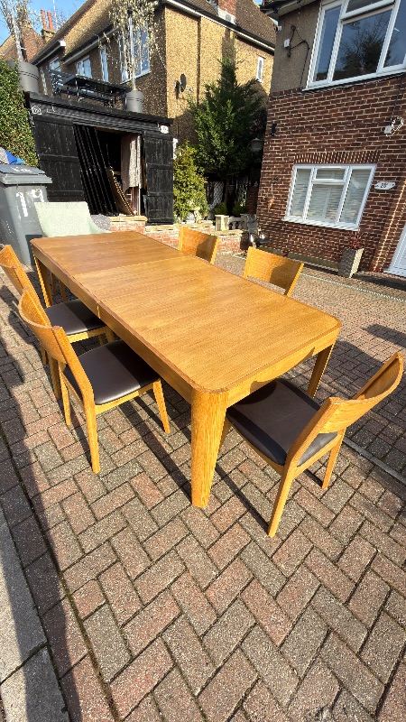 John Lewis oak dinning table and chairs -free local delivery 