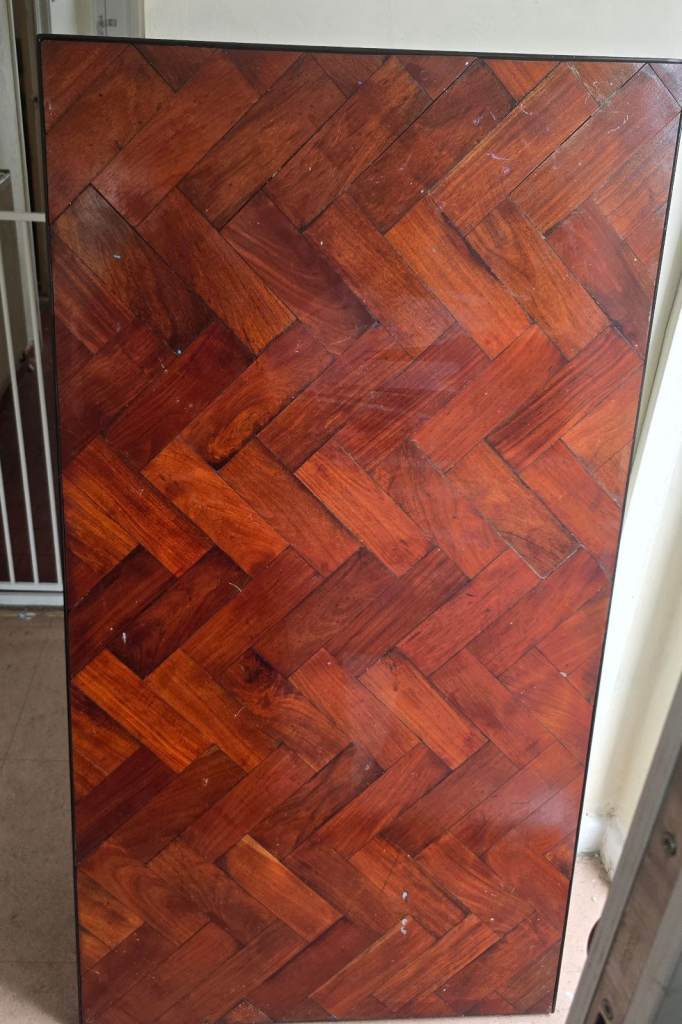Wooden Parquet Style Table Top – Good Condition