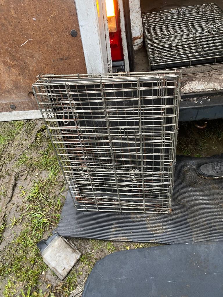 2 x. Medium dog cages for sale  Good condition £45 fir both pick up golcar Huddersfield 