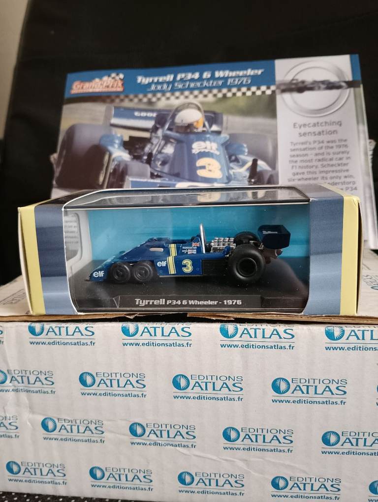 Atlas Tyrrell P34 6 Wheeler F1 Model Car - New