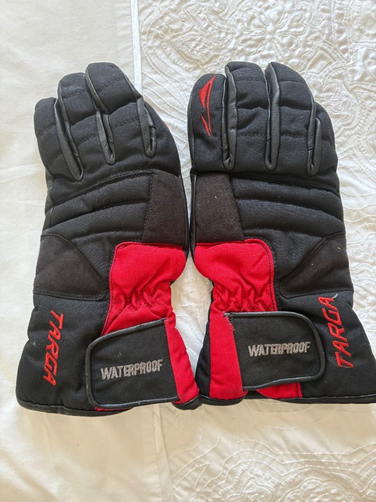Targa Waterproof motorbike gloves in size Small