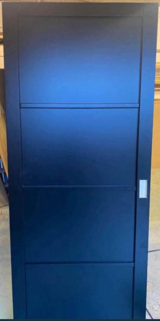 Modern black doors