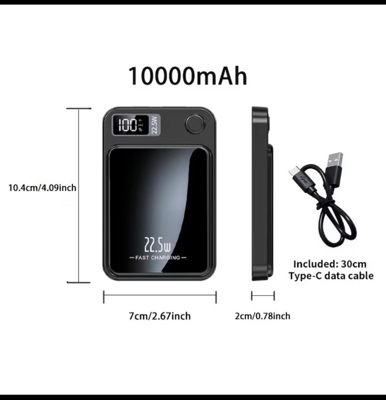 Magnetic wireless powerbank