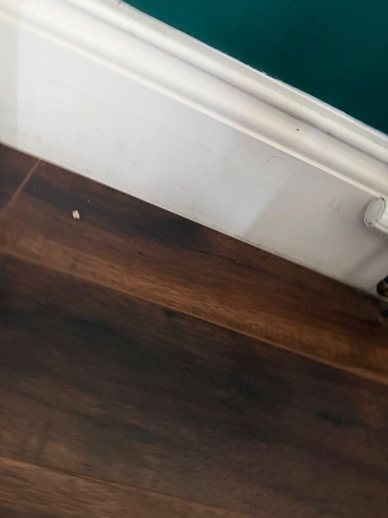 Unused White Moulded Skirting Board – NEW Condition