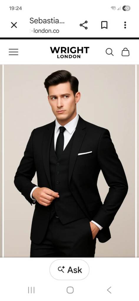 Wright London boys Black 3-Piece Suit – New