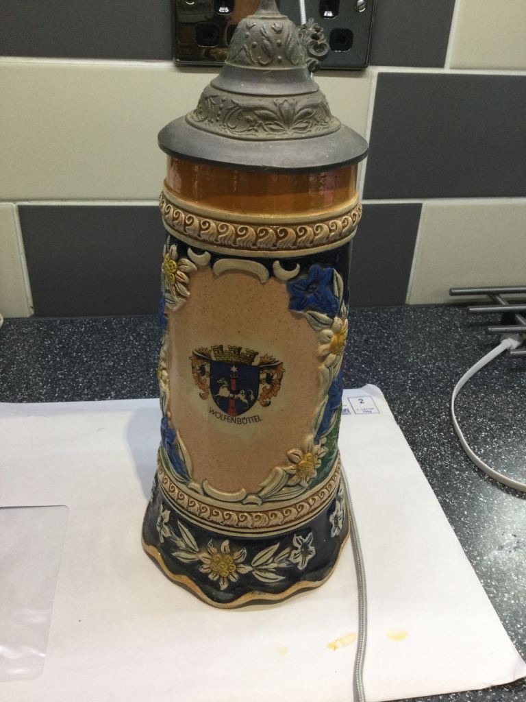 Collectible musically German drinking stein 