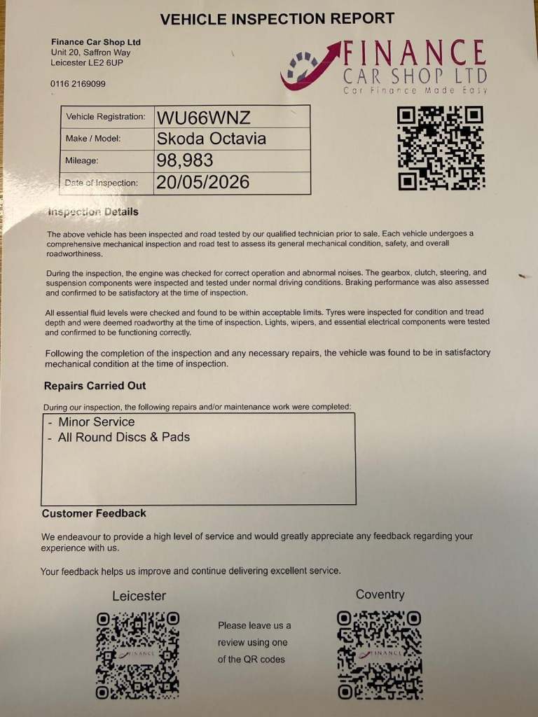  Skoda Octavia 2.0 TDI SE L Euro 6 (s/s) 5dr Diesel Manual