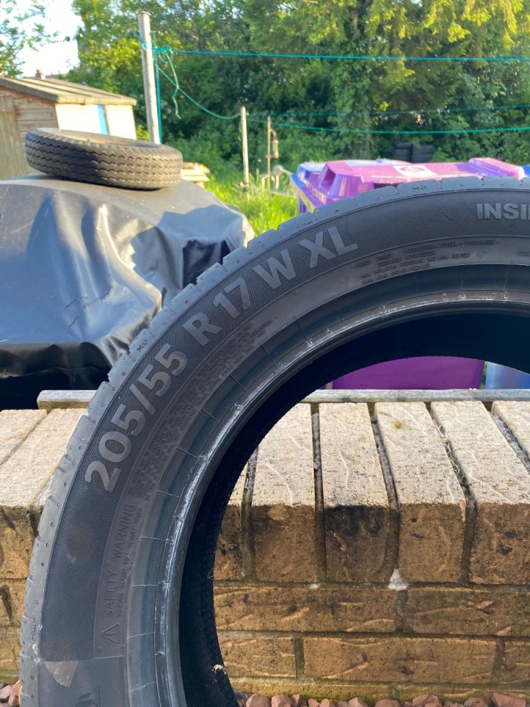 Car tyre 205/55/17