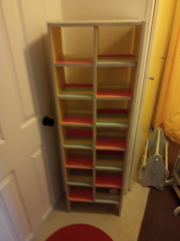 Cubby hole shelves