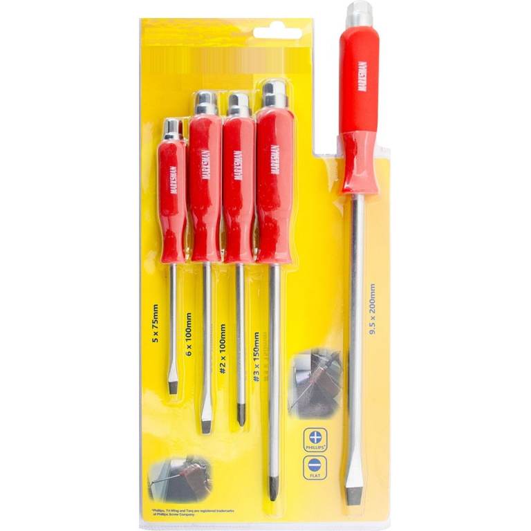 5Pc Engineers Screwdriver Set – Heavy Duty Precision Repair Tool Kit