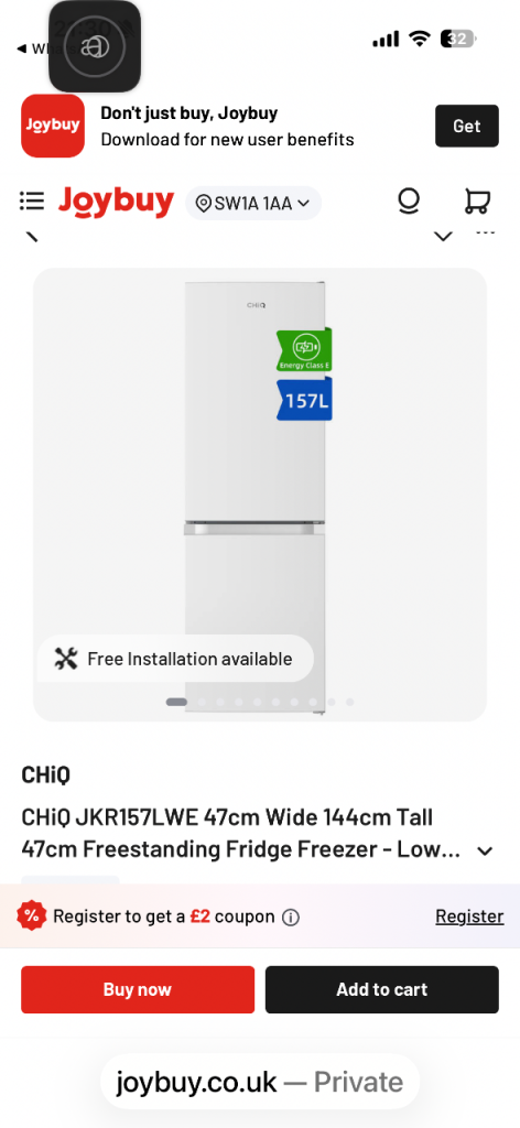 Brand new Fridge Freezer