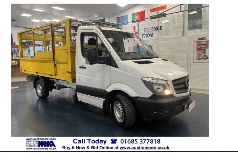 2019 Mercedes-Benz Sprinter 314 2.2CDI 143PS 3 SEAT SINGLE CAB CAGED TIPPER (EURO 6). -----------...