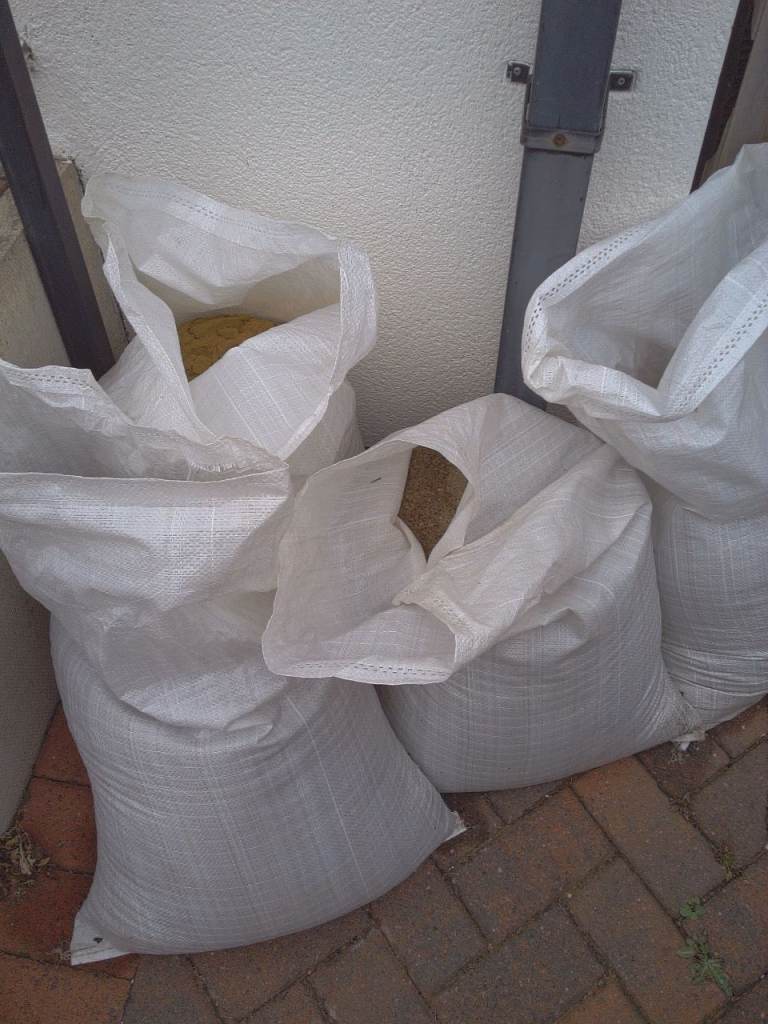 Sand and top soil