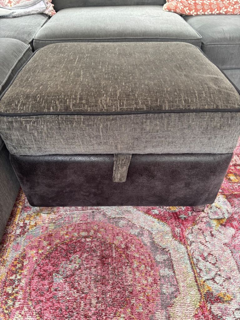 Large footstool with storage 