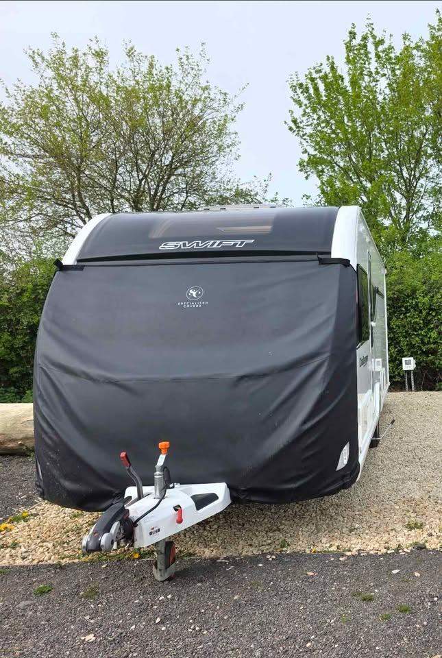 Specialised Covers Tow Pro Caravan Towing Cover for a Swift caravan.