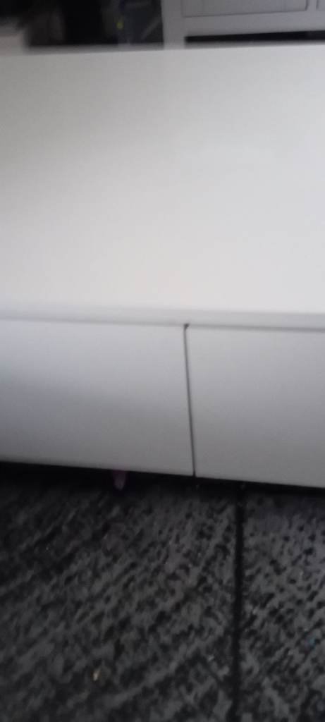 White Coffee Table with Storage Drawers – Good Condition